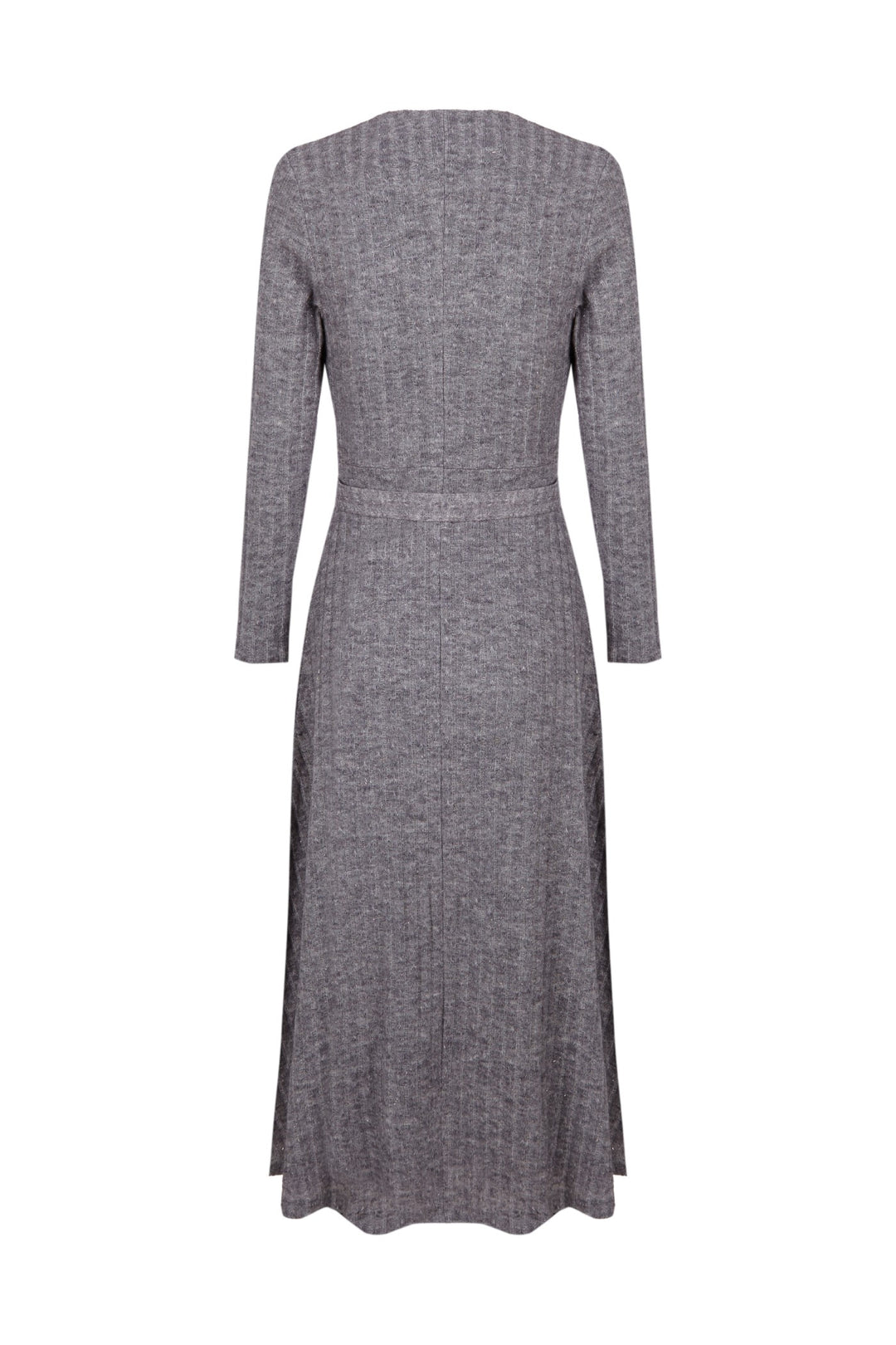 Vestido abotonado Bruma gris