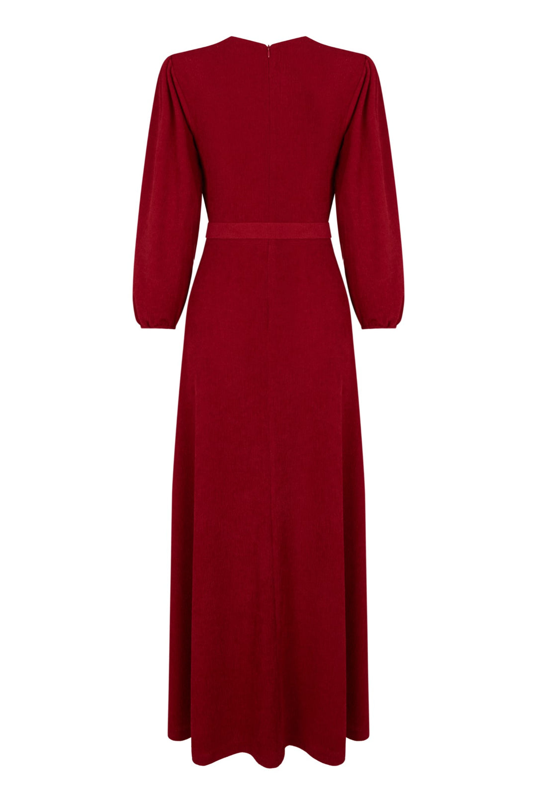 Vestido mangas abullonadas Eclipse rojo