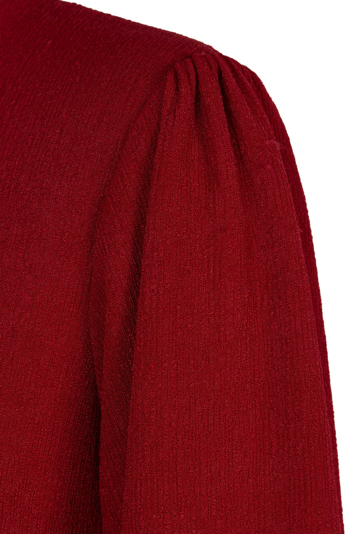 Vestido mangas abullonadas Eclipse rojo
